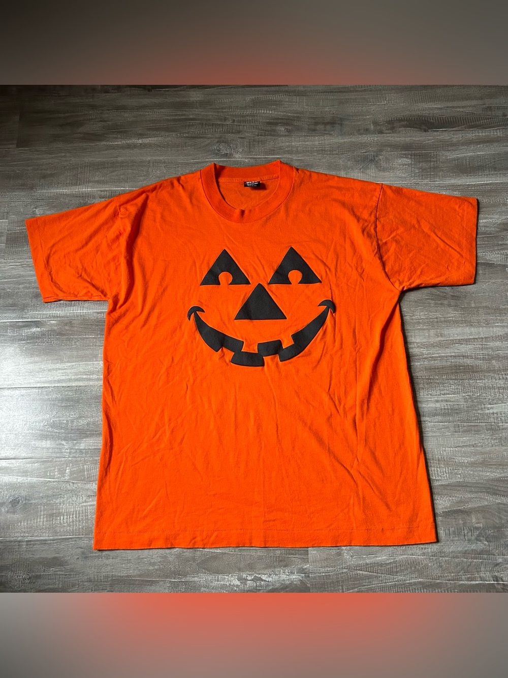 Vintage Jack O Lantern T Shirt Size Men’s XL USA Made Pumpkin Halloween Face